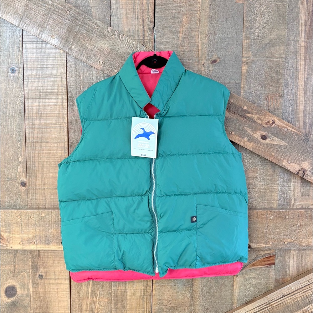 **RARE DEADSTOCK** LWL reversible puffer vest, XL